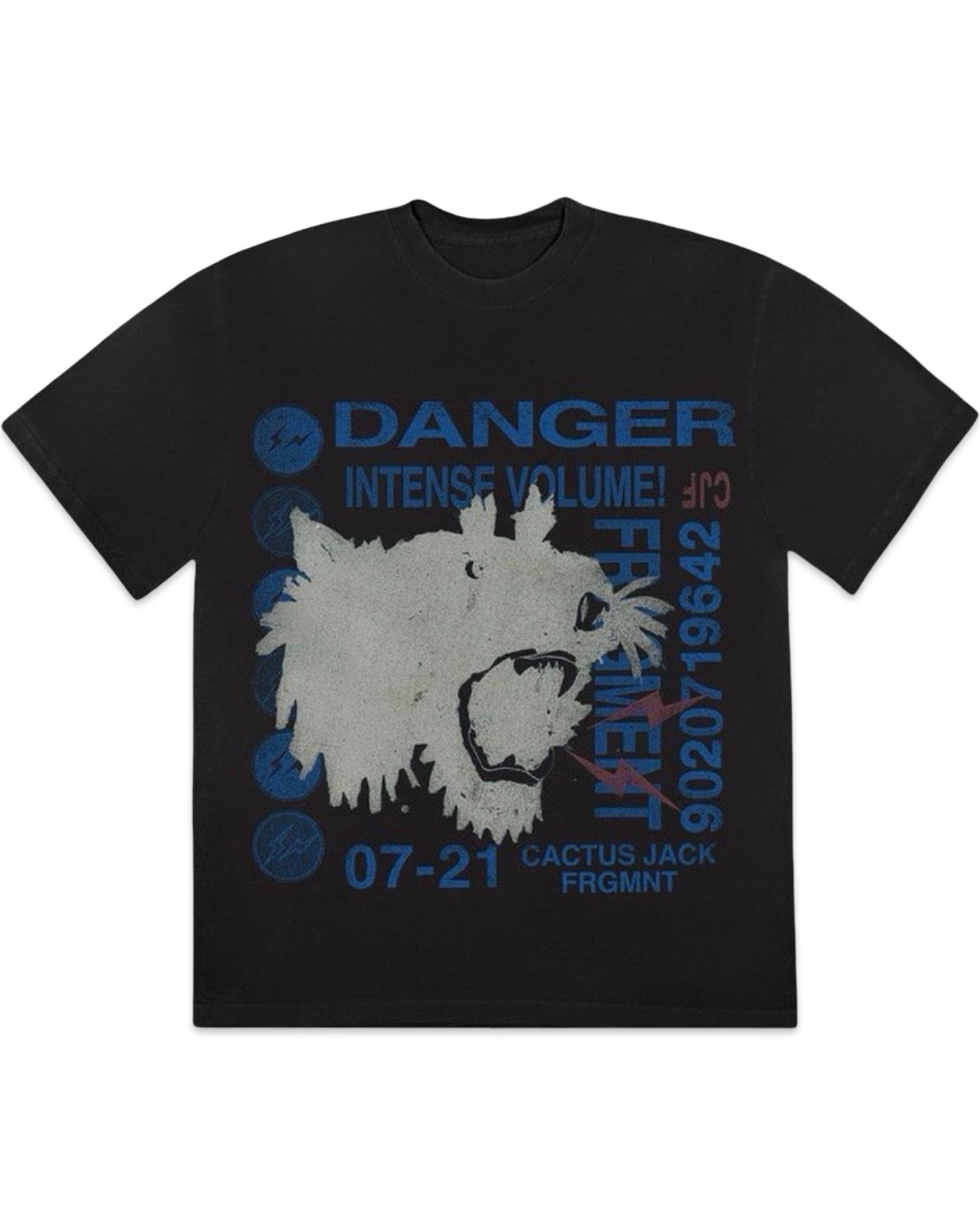 Travis Scott Cactus Jack for Fragment Danger Tee Black