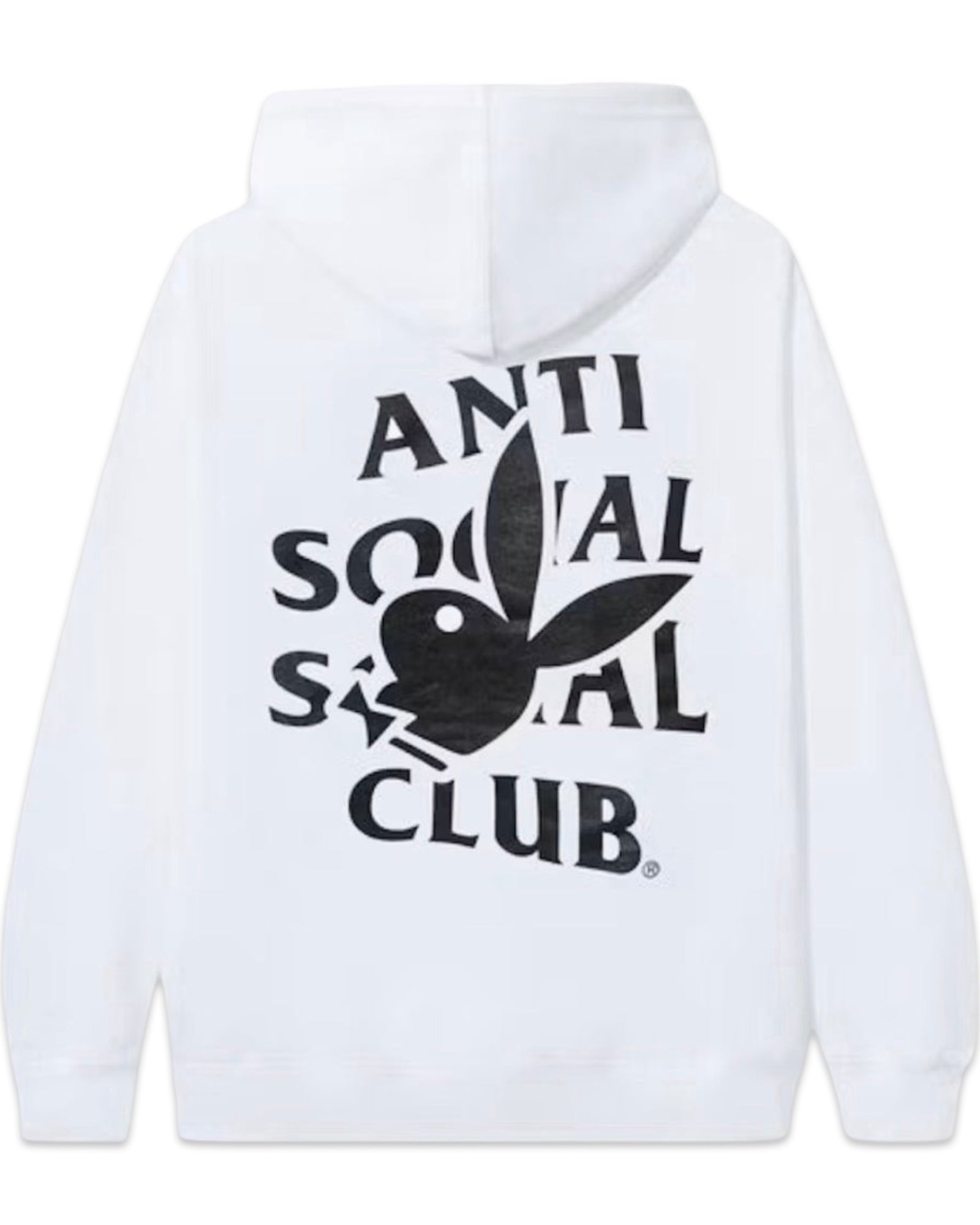 Anti Social Social Club x Playboy Bunny Logo Hoodie White