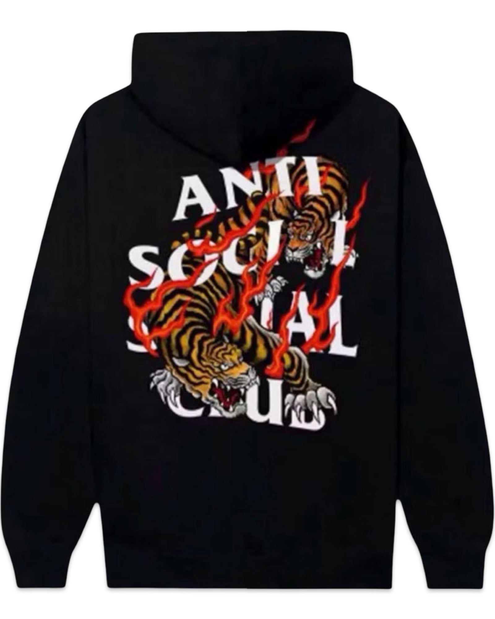 Anti Social Social Club Tiger Hoodie Black