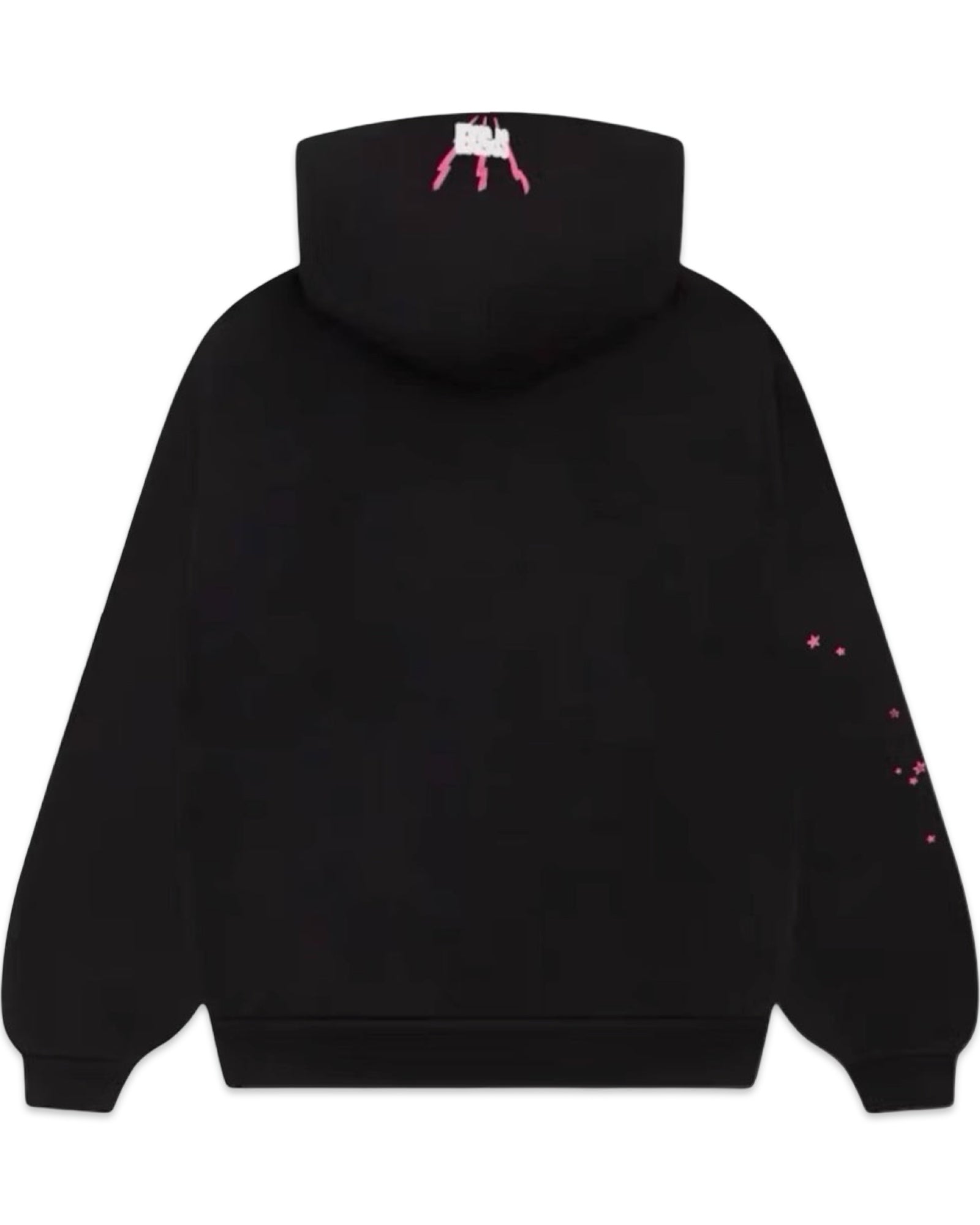 Sp5der Angel Number Hoodie Black Pink