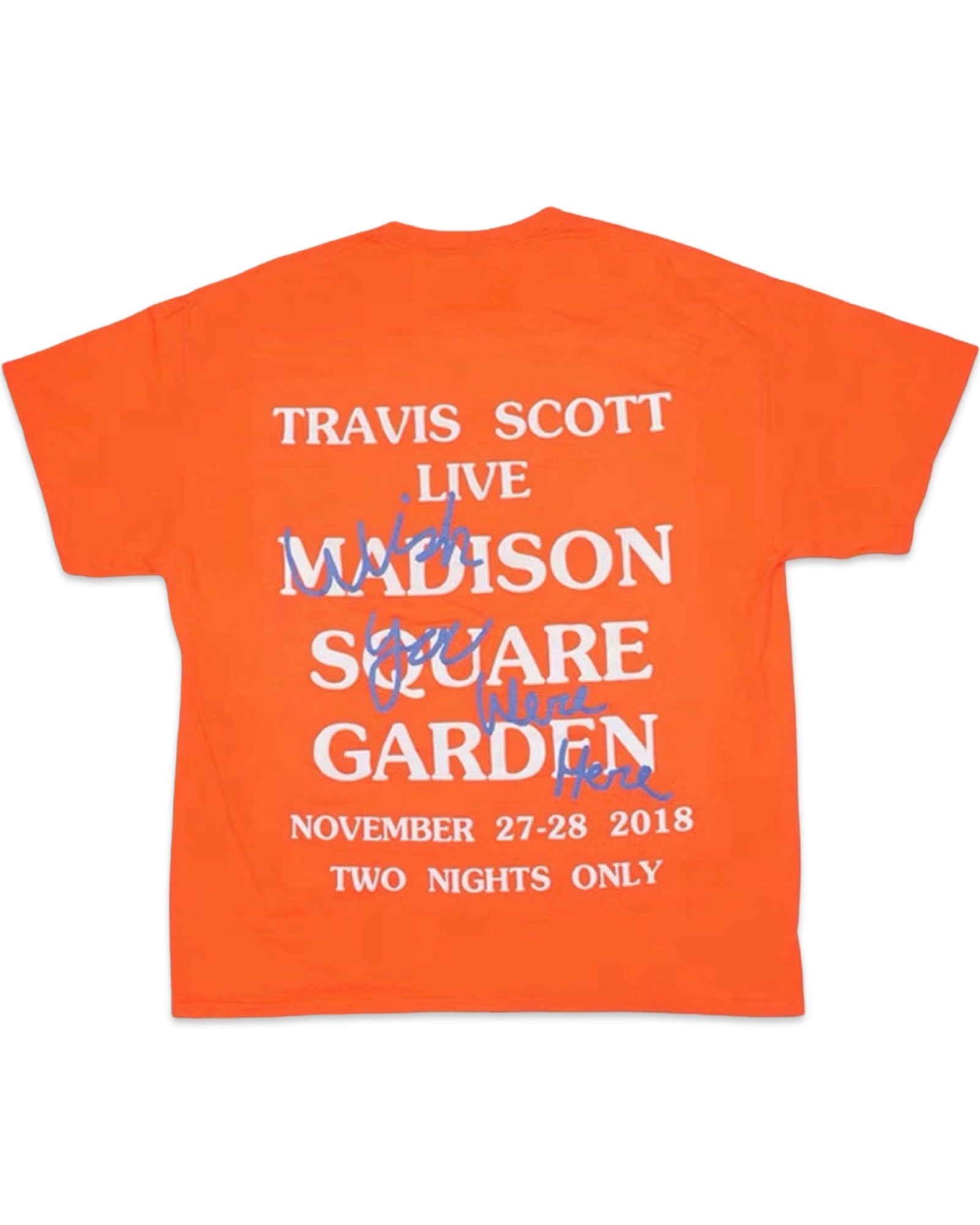 Travis Scott Astroworld MSG Tee Orange