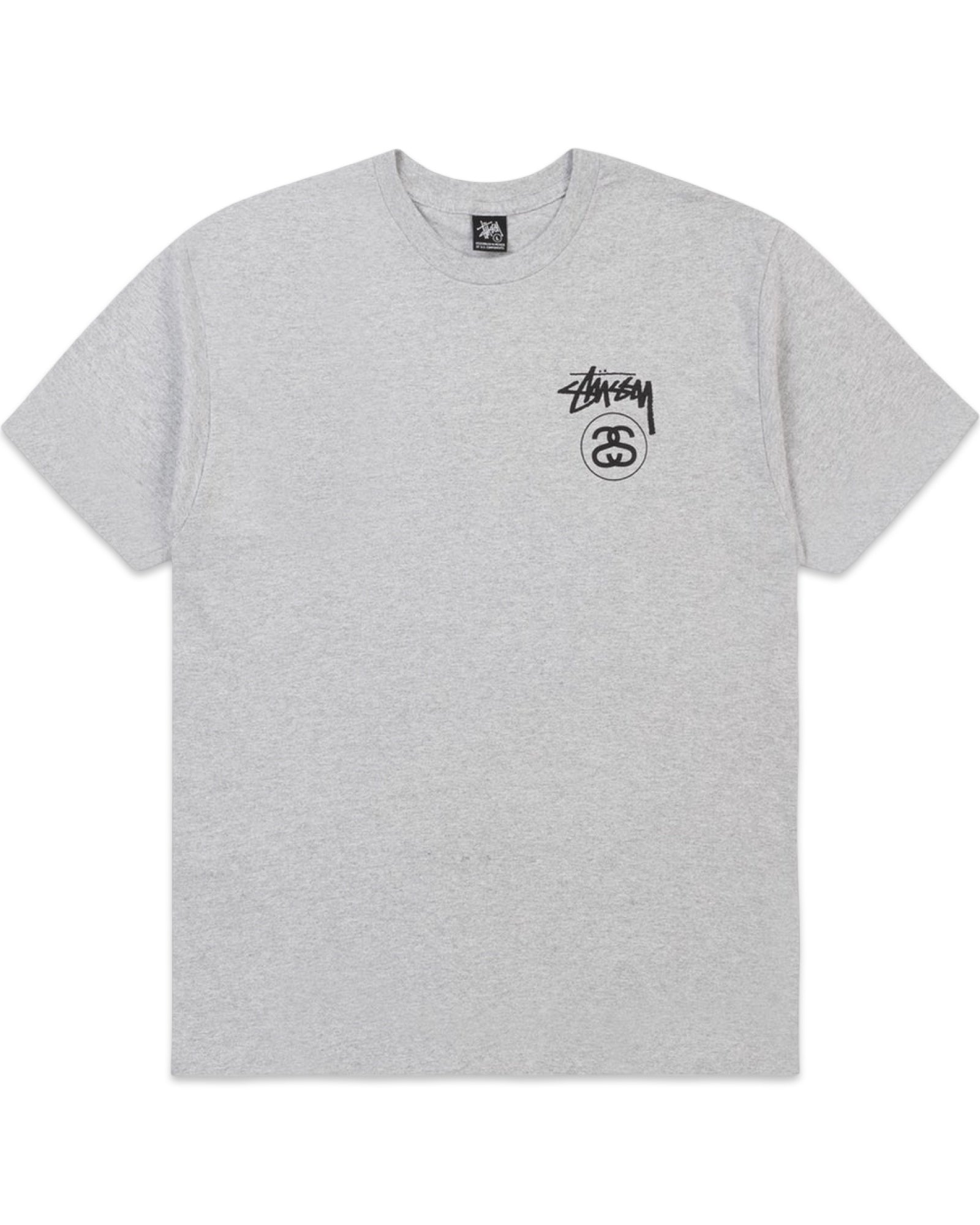 Stussy SS Stock Link Heather Grey Tee