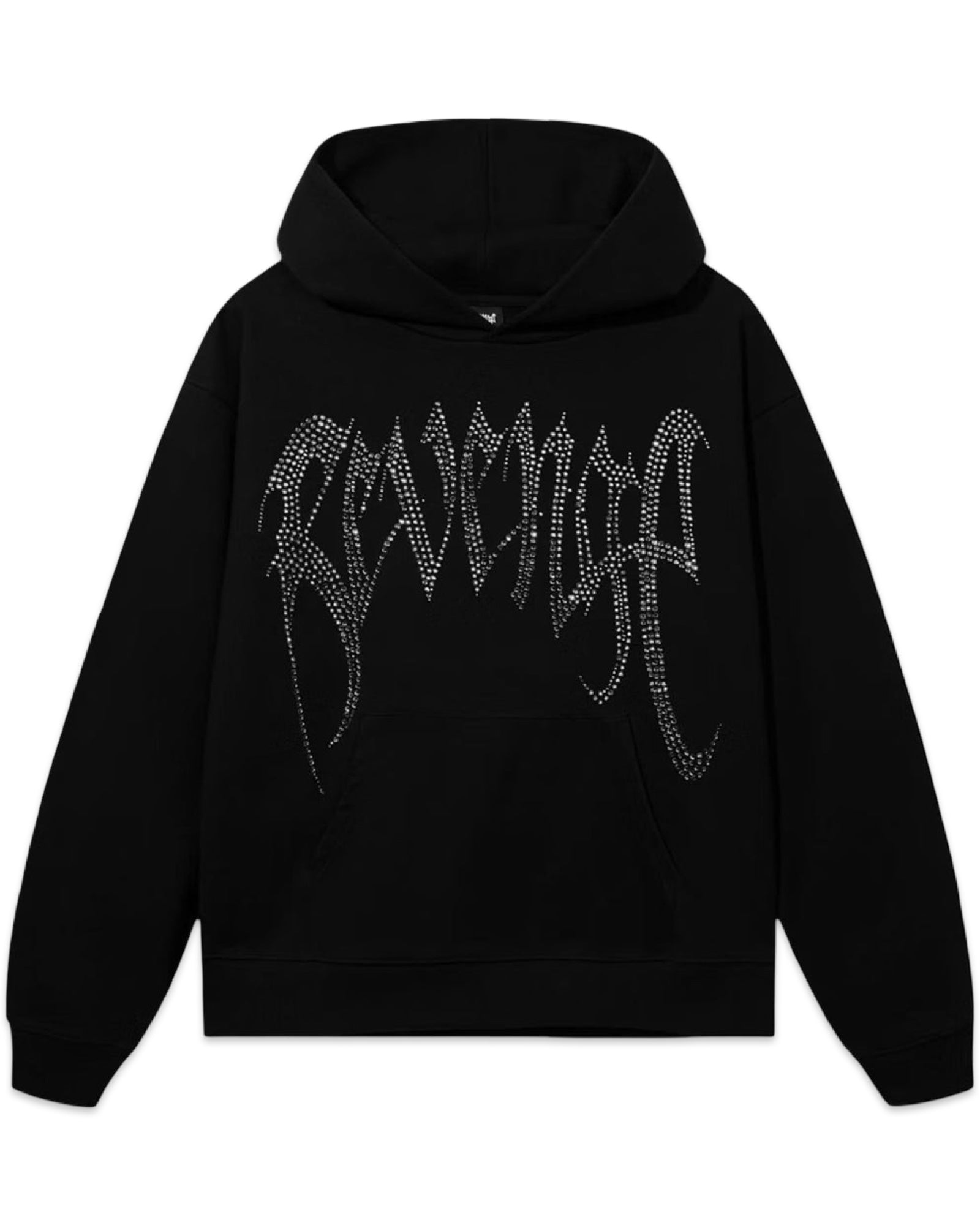 Revenge Heartbreak Bejeweled Hoodie Black Clear