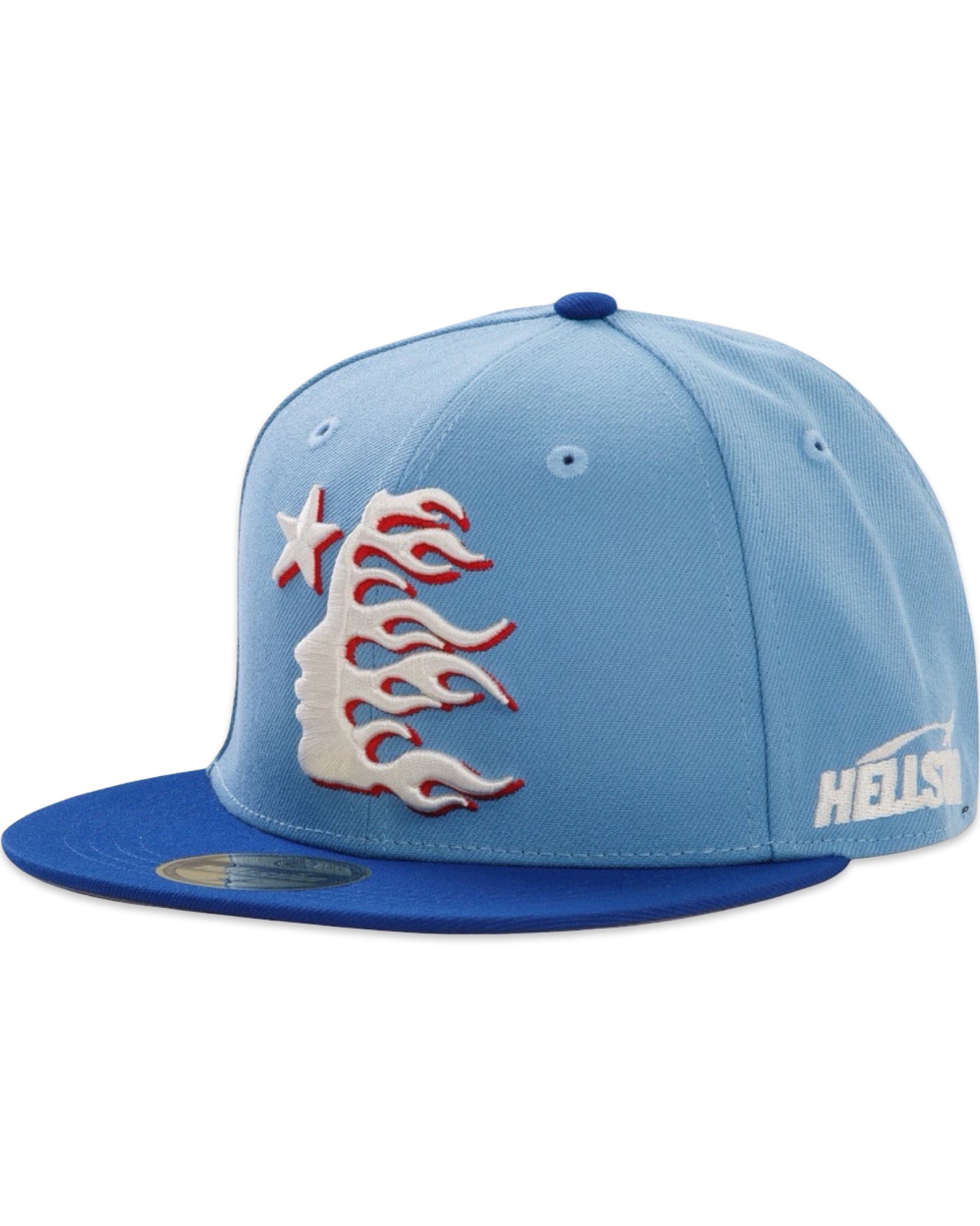 Hellstar Baseball Fitted Hat Light Blue