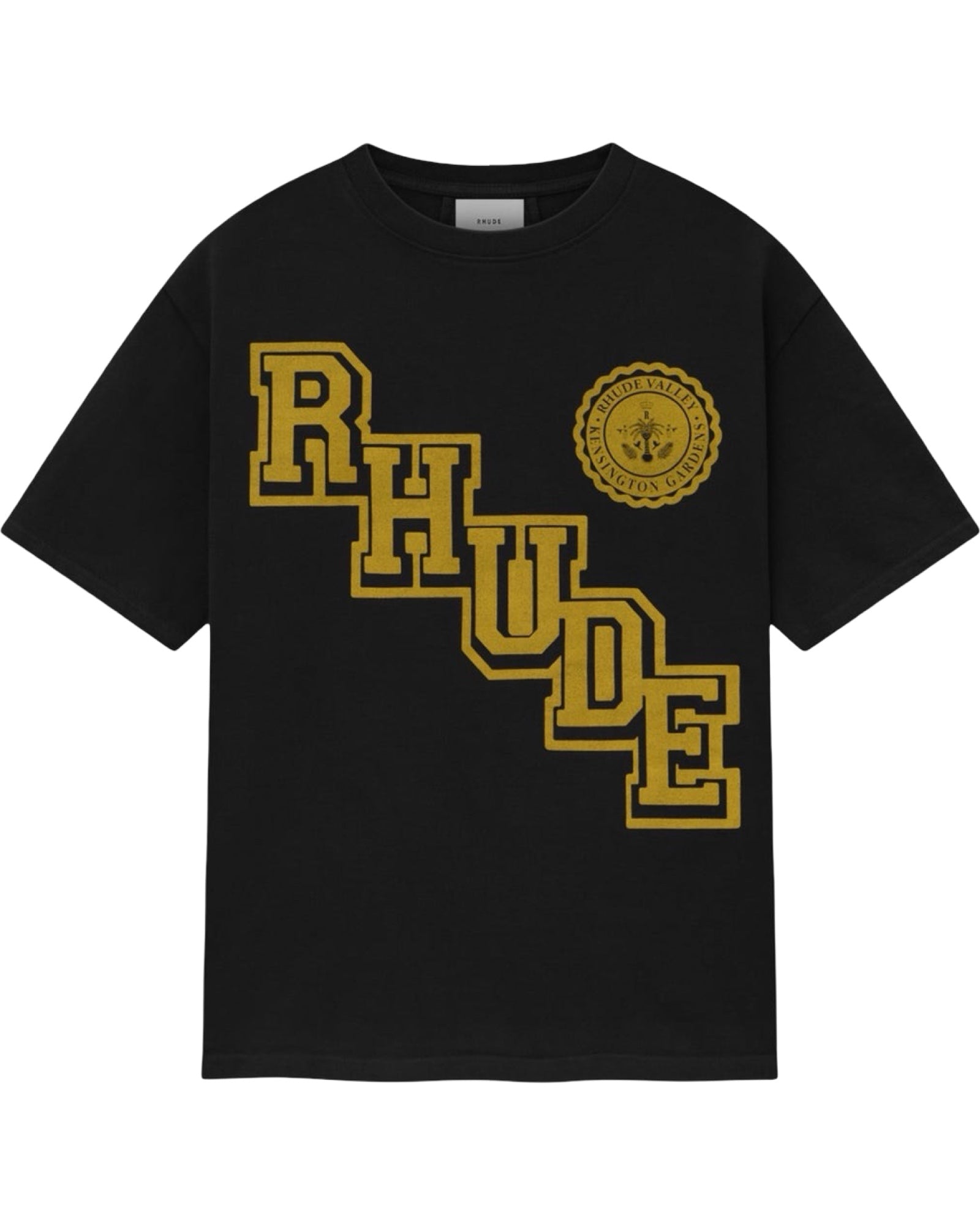 Rhude Collegiate Crest Tee Black