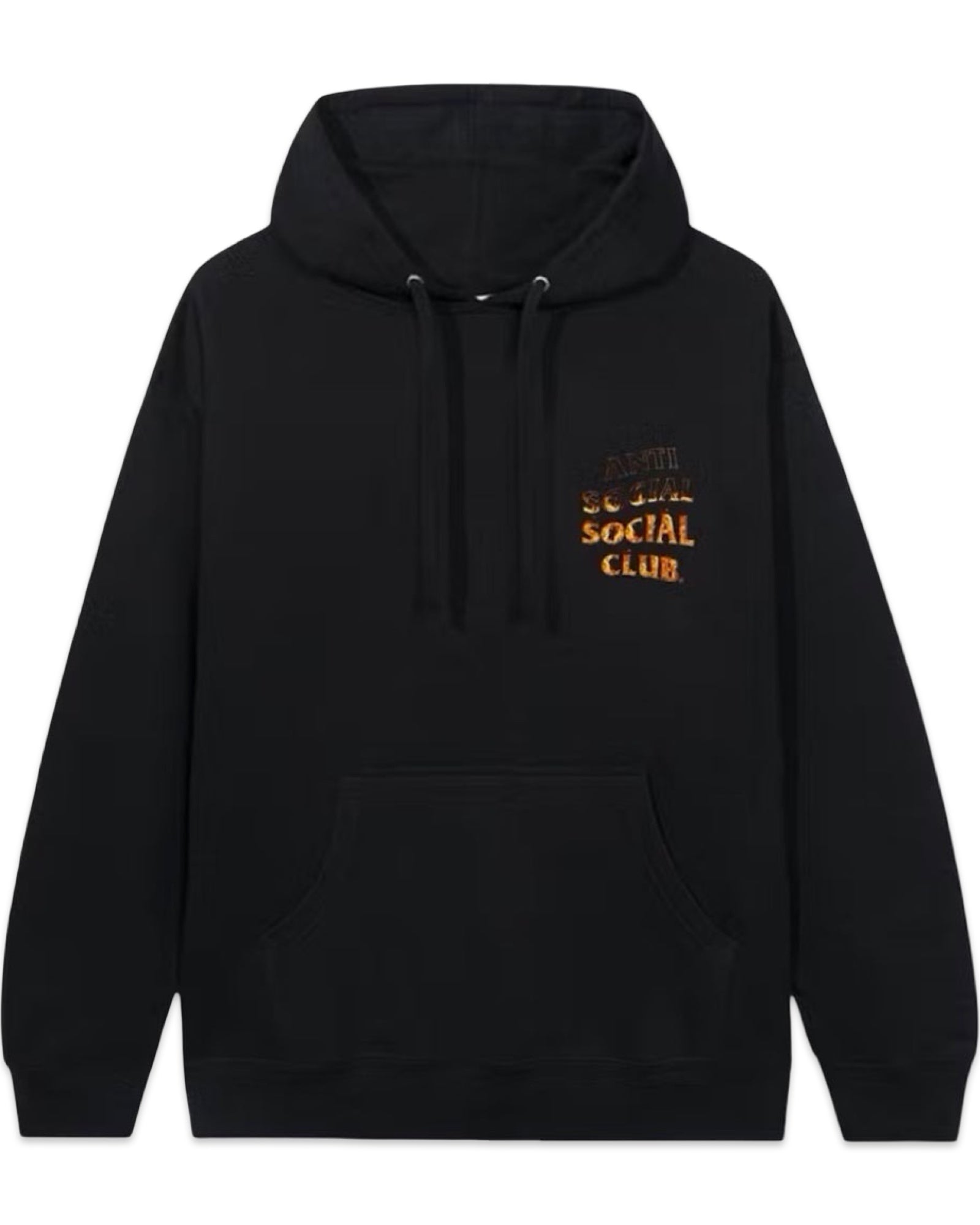 Anti Social Social Club A Fire Inside Flame Hoodie Black
