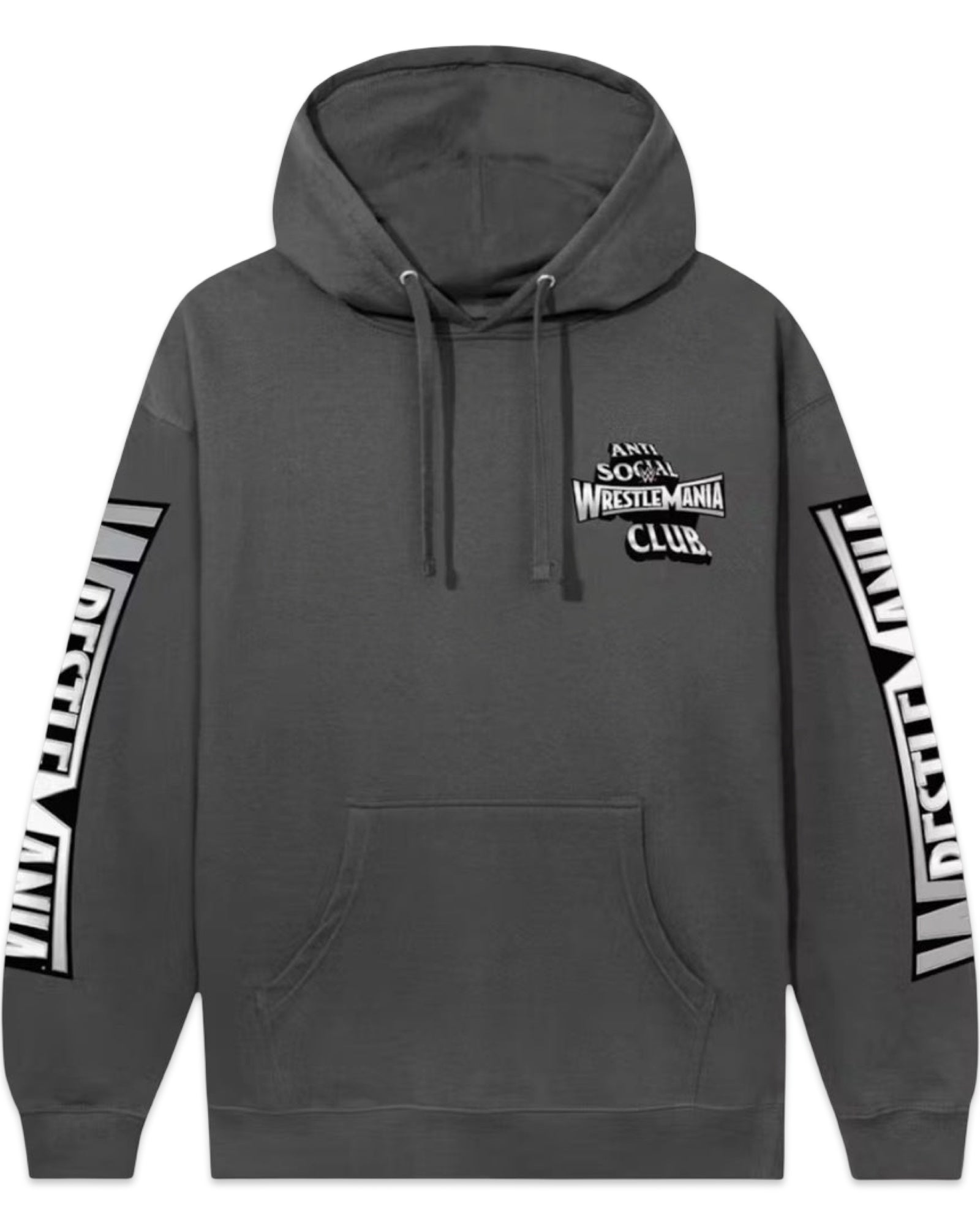Anti Social Social Club x Wrestlemania Hoodie Grey