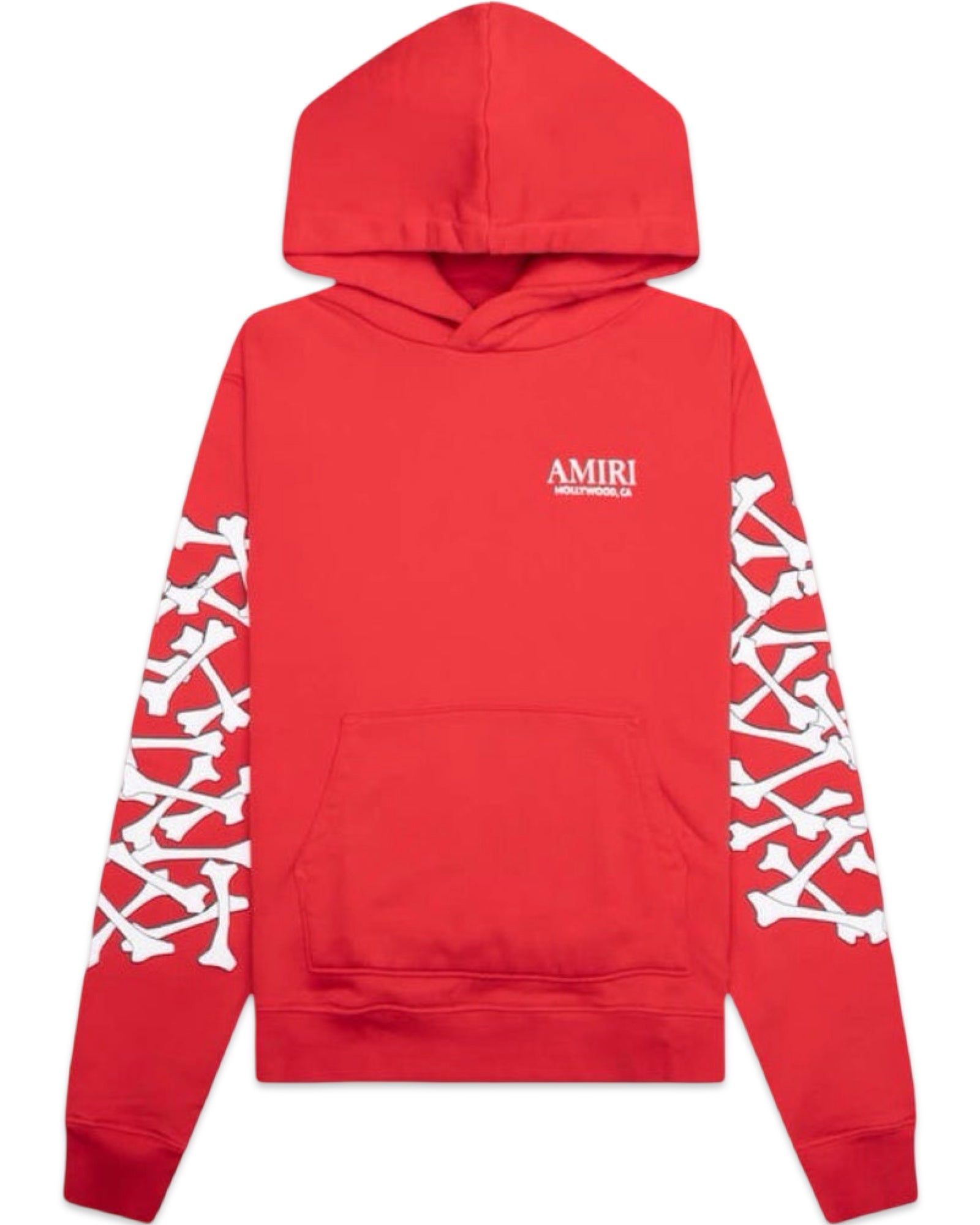 Amiri Hollywood Bones Hoodie Red