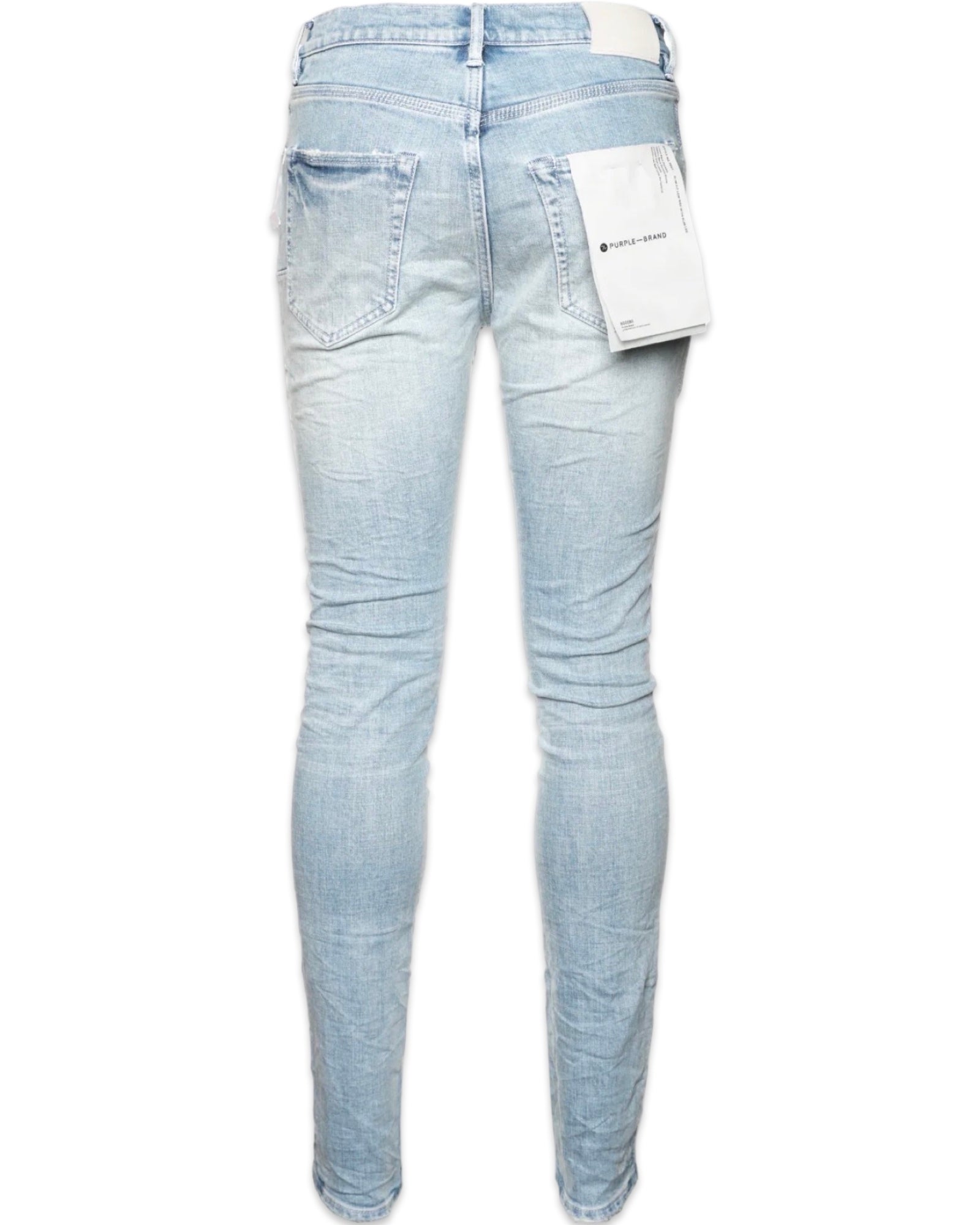 Purple Brand Light Indigo White Pop Jeans