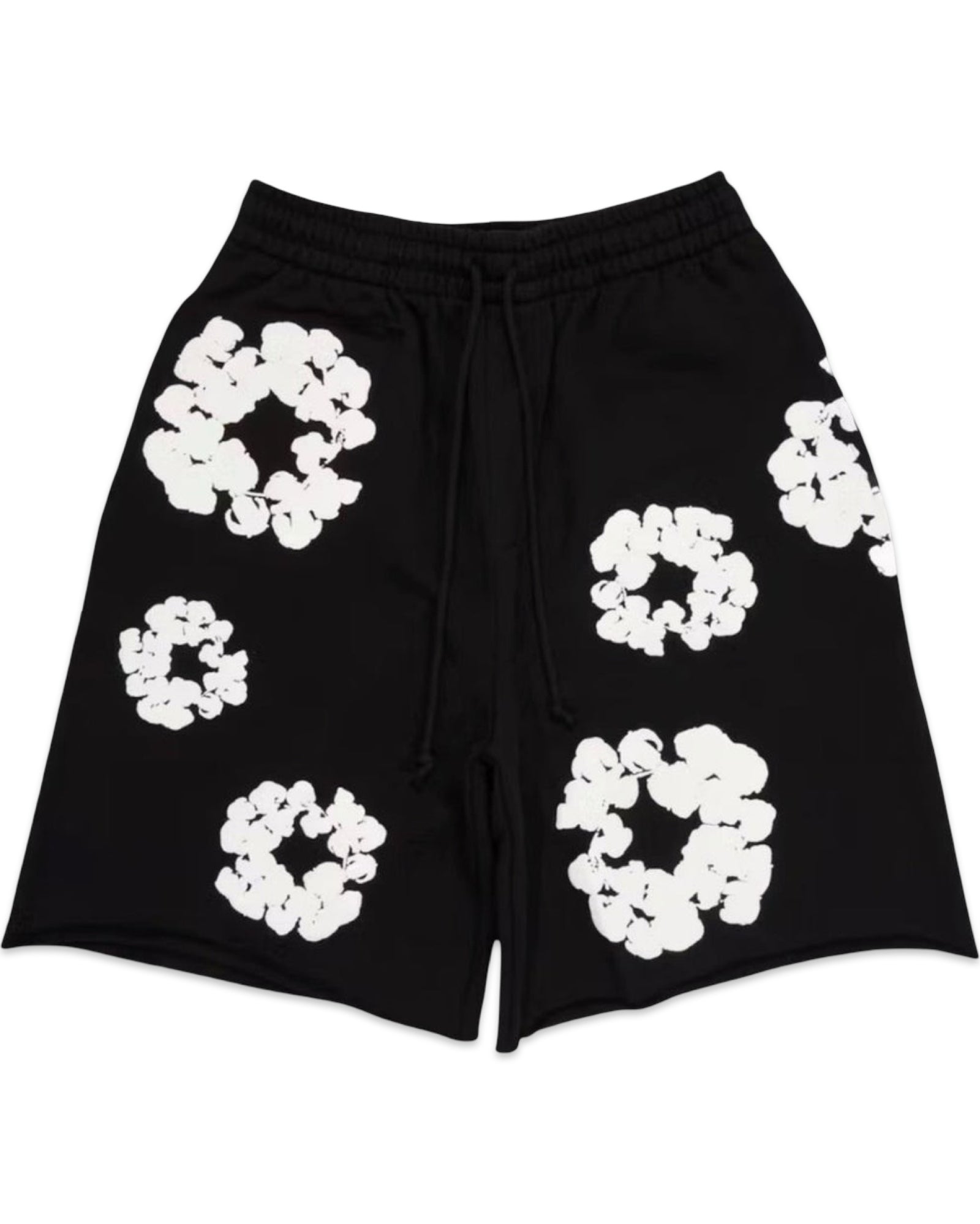 Denim Tears Cotton Wreath Shorts Black