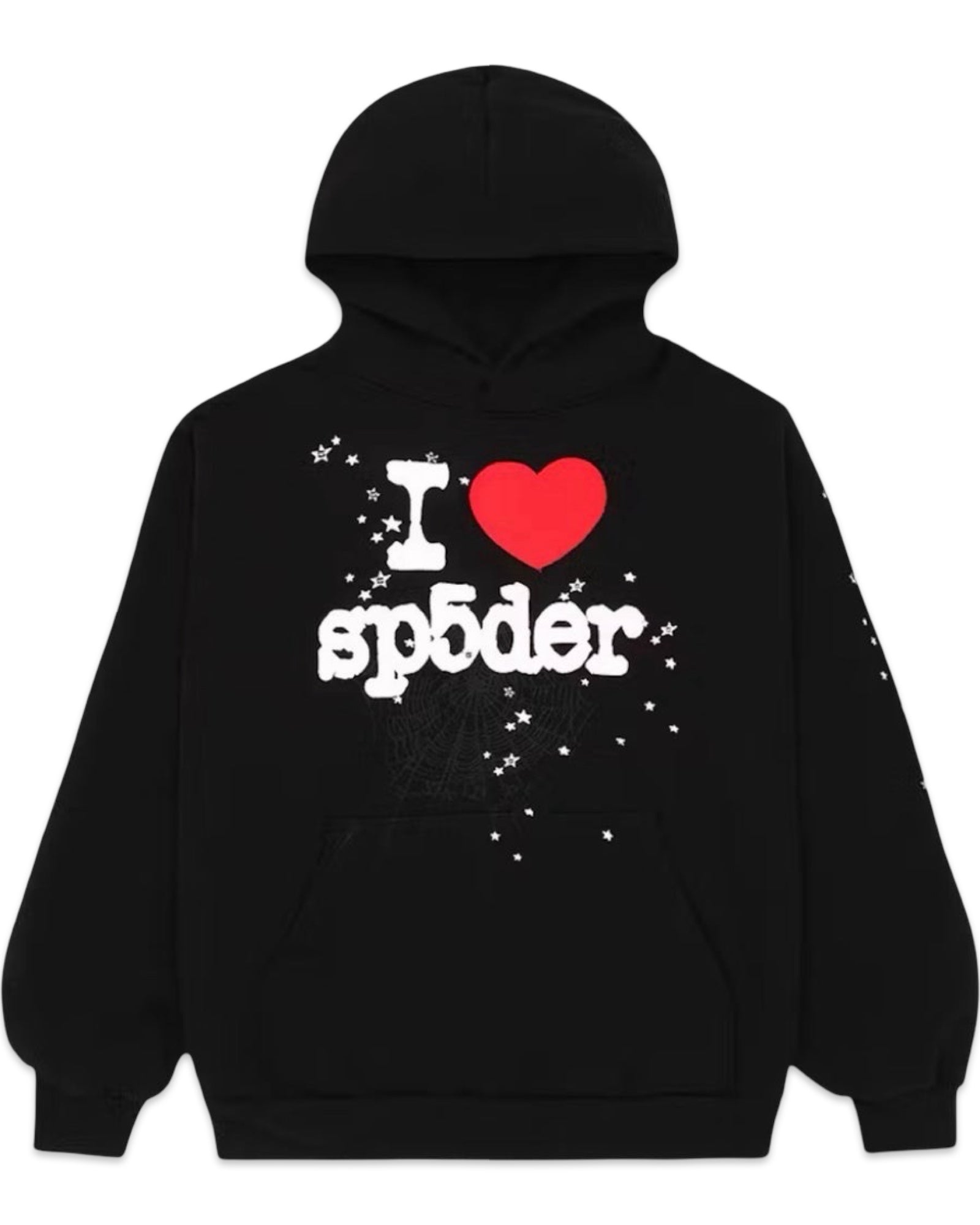 Sp5der I Heart Hoodie Black