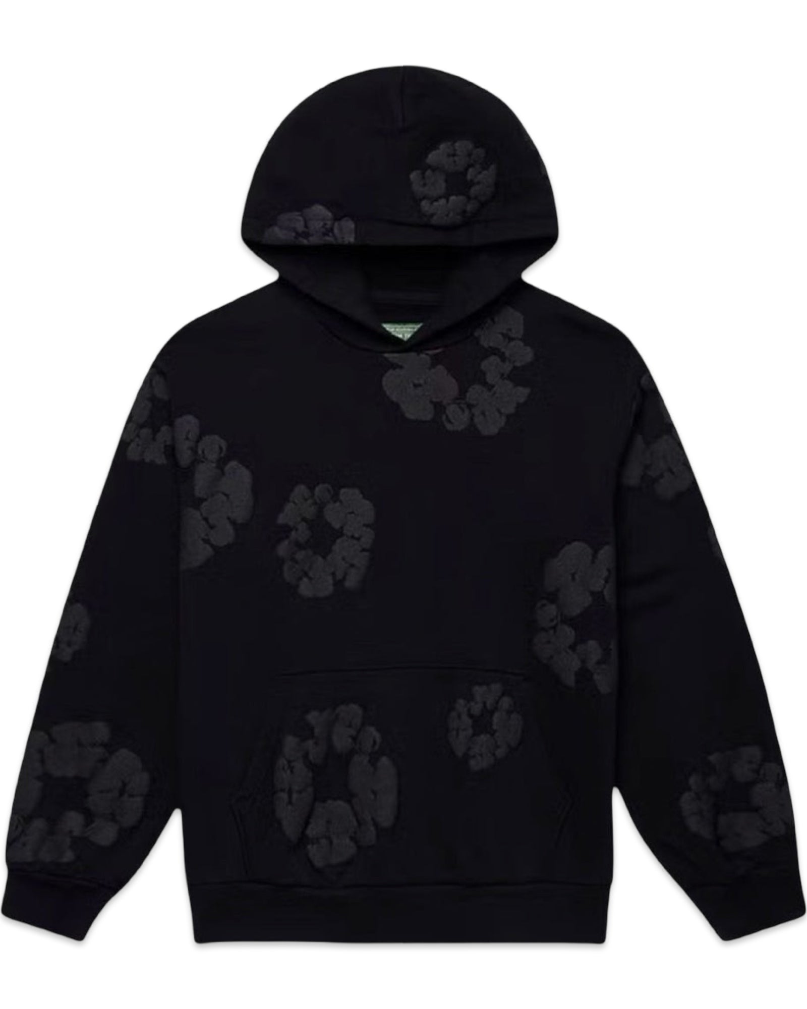 Denim Tears Mono Wreath Hoodie Black