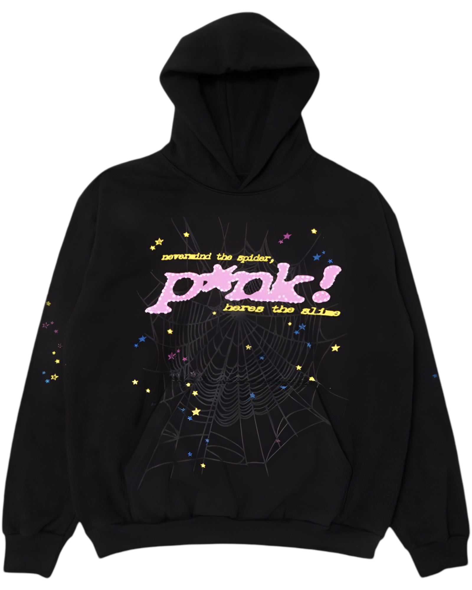 Sp5der P*nk V2 Hoodie Black