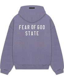 Fear of God Essentials FW24 State Zip Up Hoodie Lavender