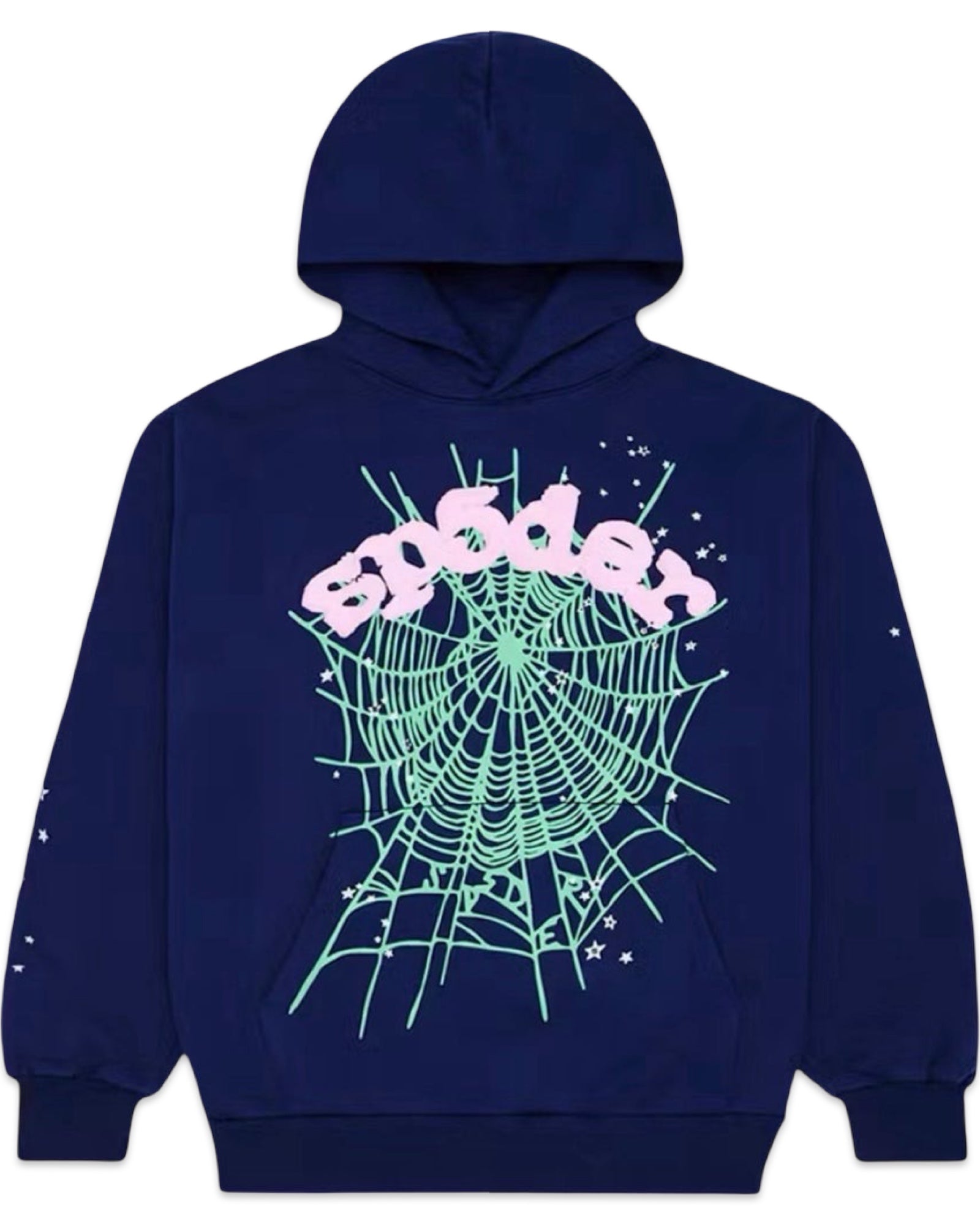 Sp5der OG Web Hoodie Navy