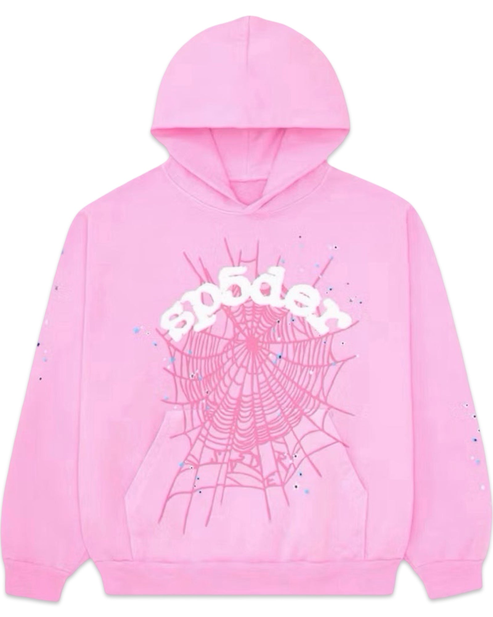 Sp5der OG Web Hoodie Pink