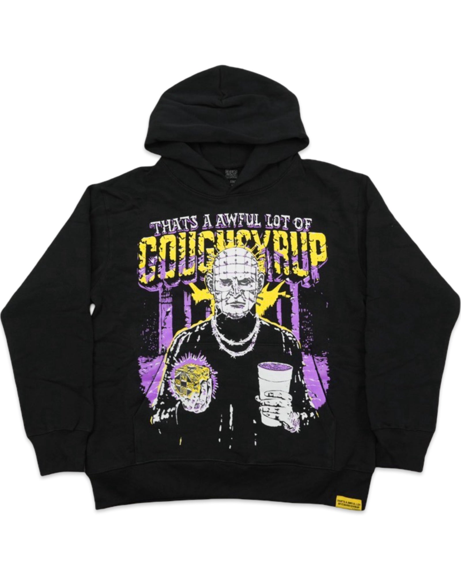 Awful Lot of Cough Syrup Hellraiser Hoodie Black