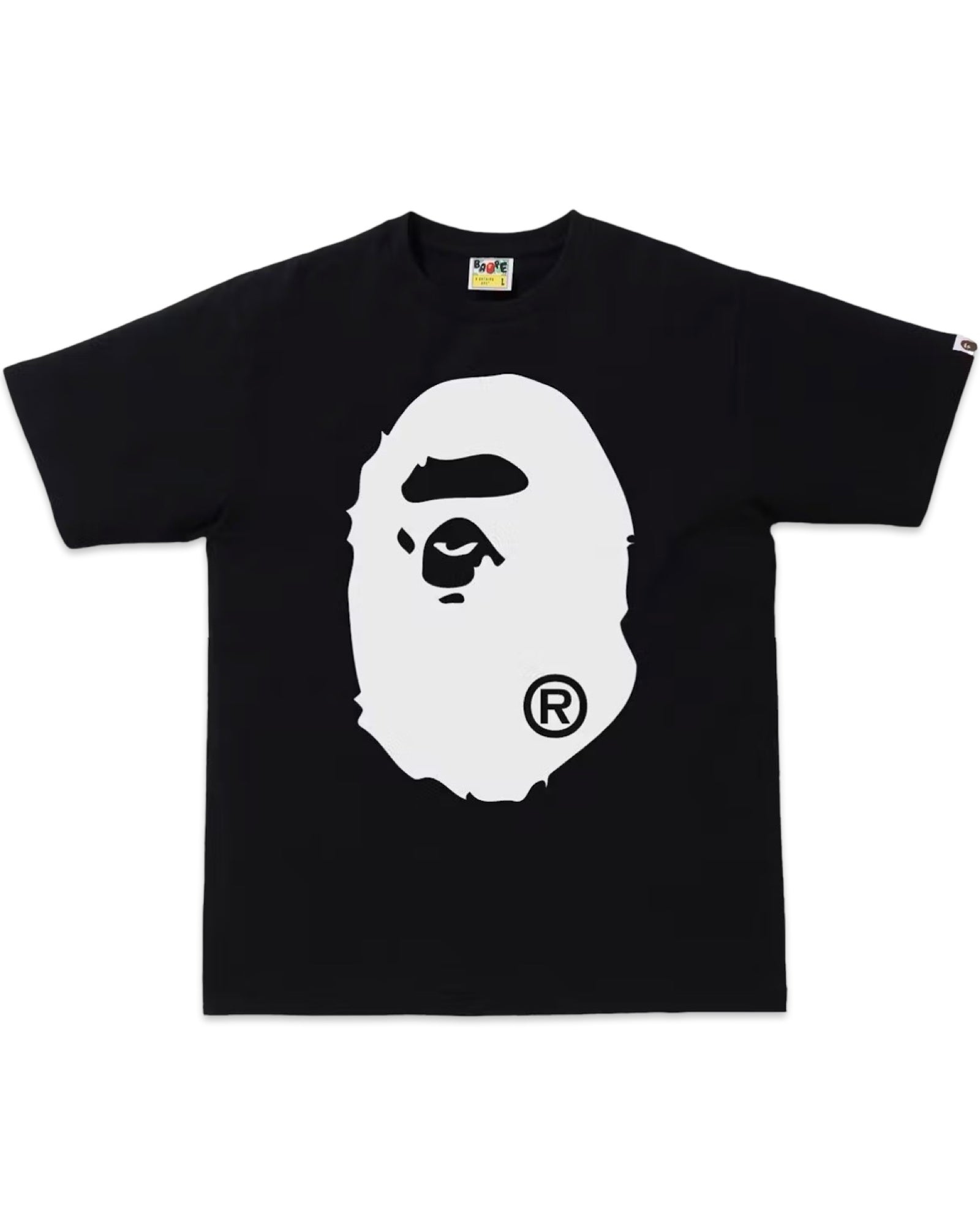 BAPE Bicolor Big Ape Head Tee Black