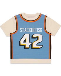 Bravest Studios Stacks Jersey Tee Blue