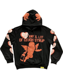 Awful Lot of Cough Syrup Cupid Hoodie Black
