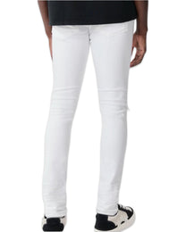 Amiri MX1 Skinny Jean White w/White Leather