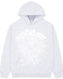 Sp5der OG Web Hoodie Grey