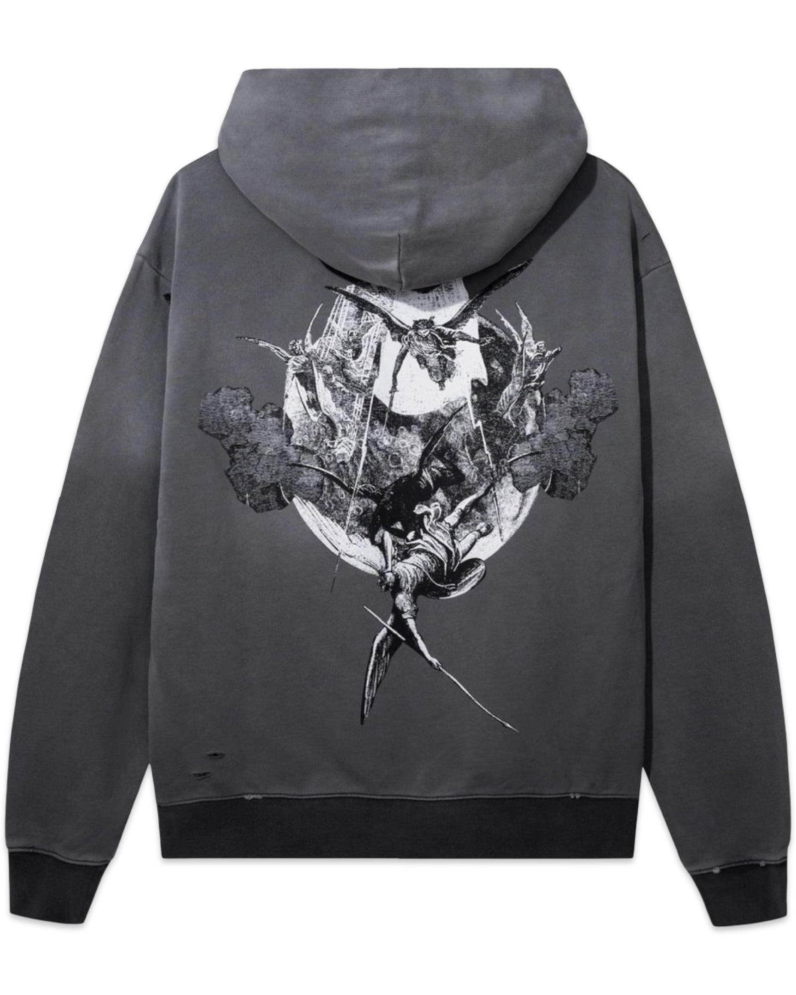 Revenge Kosuke Kawamura Glitch Arch Hoodie Grey