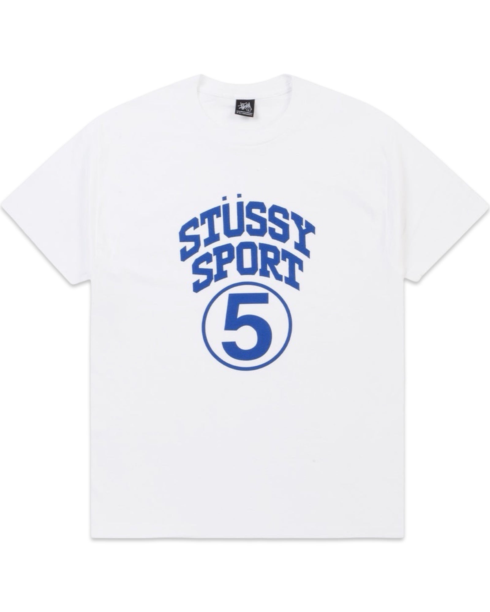 Stussy SS 5 Sport White Tee