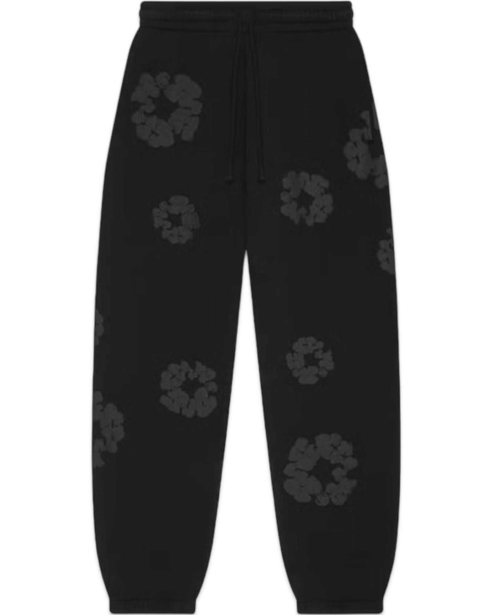 Denim Tears Cotton Wreath Mono Sweatpants Black