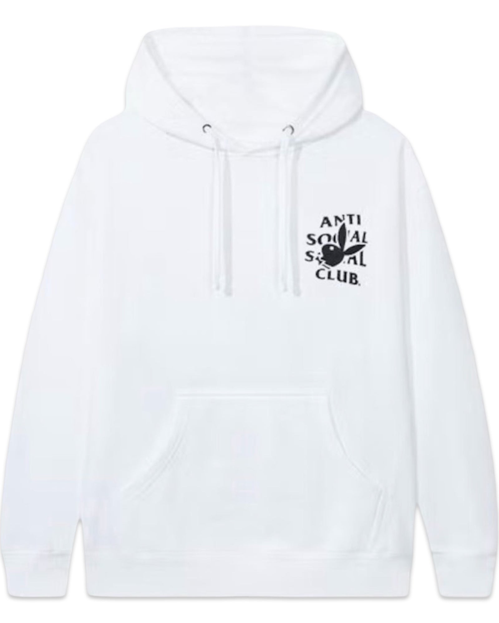 Anti Social Social Club x Playboy Bunny Logo Hoodie White
