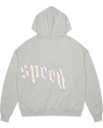 Godspeed OG Logo V2 Zip Up Hoodie Grey