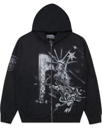 Travis Scott Freedom Zip Up Hoodie Black