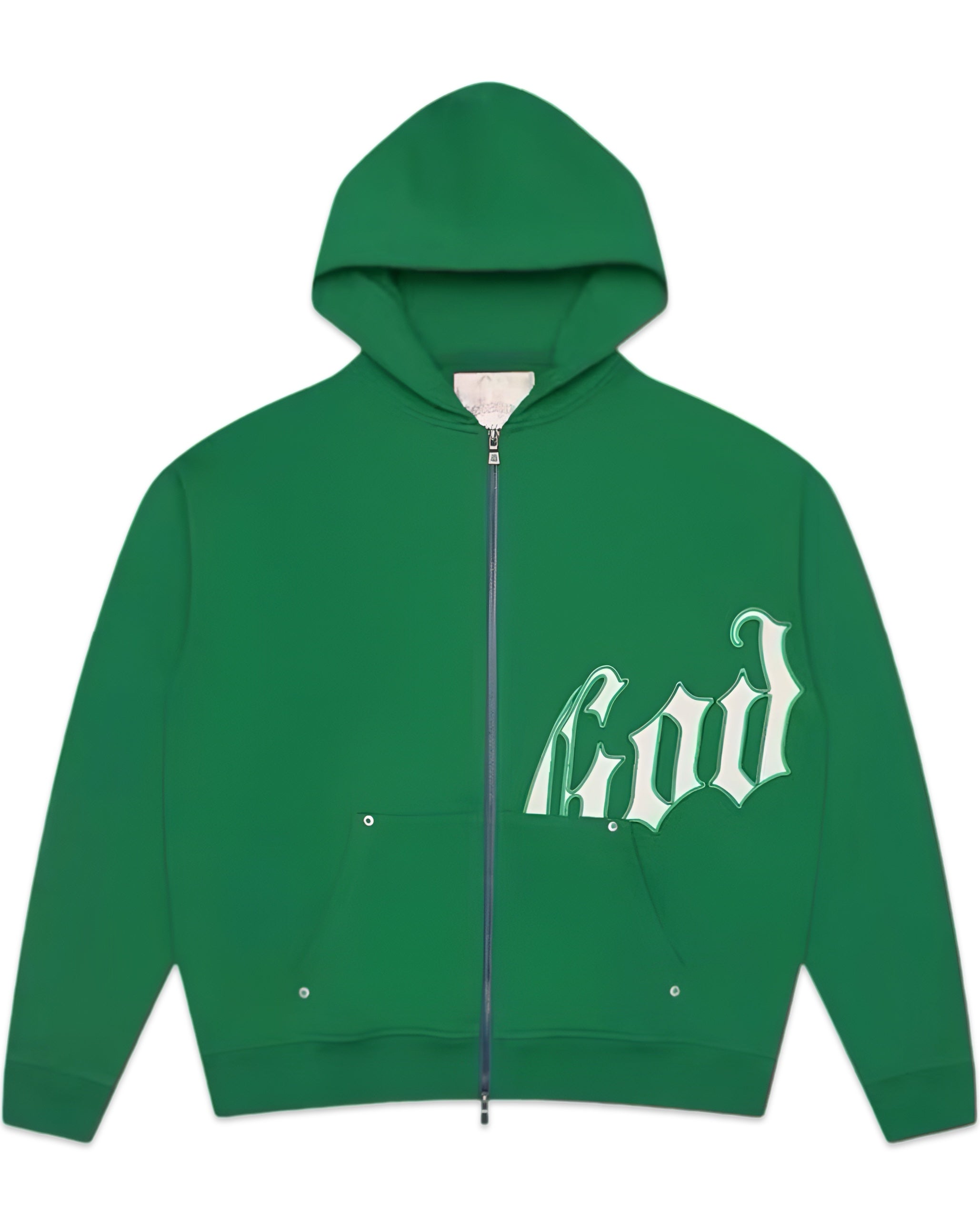 Godspeed OG Logo V2 Zip Up Hoodie Green