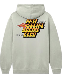 Anti Social Social Club Flames Hoodie Dusty Sage